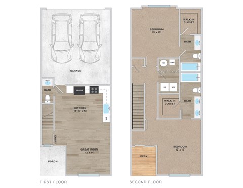 a floor plan of a house with a wooden floor